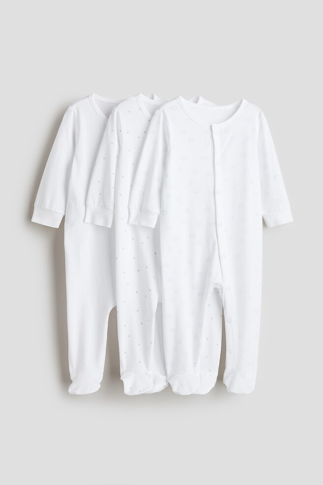 

Упаковка из 3 хлопковых пижам H&M, мультиколор