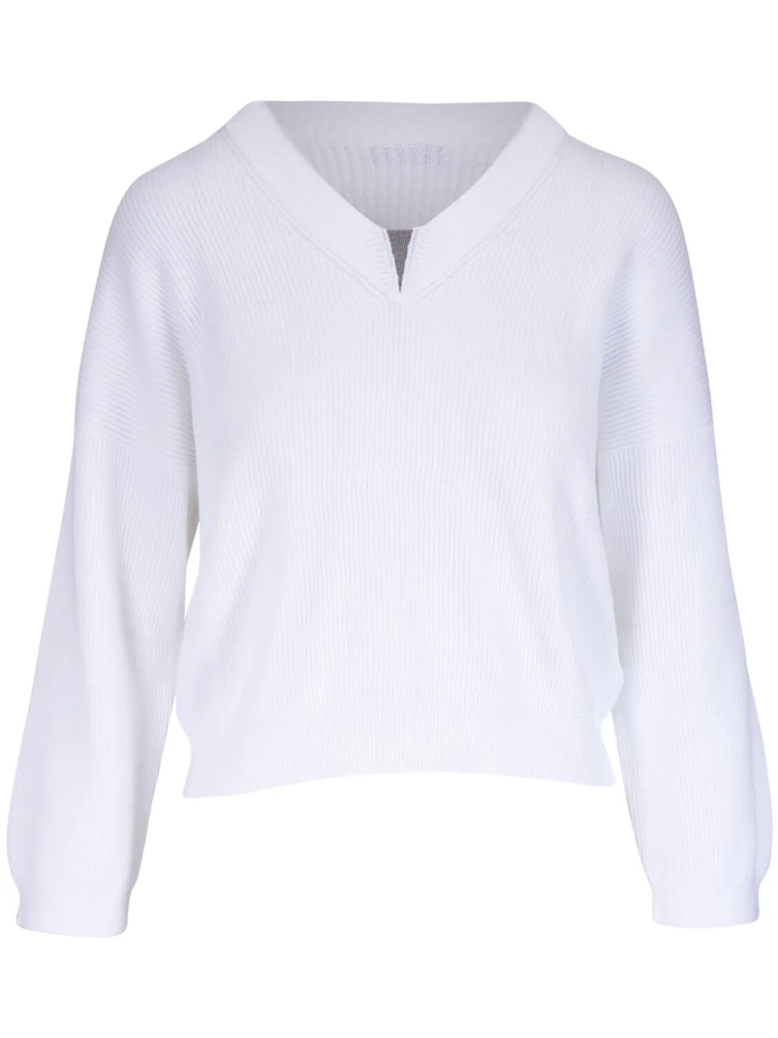 

Brunello Cucinelli свитер с декором Monili, белый
