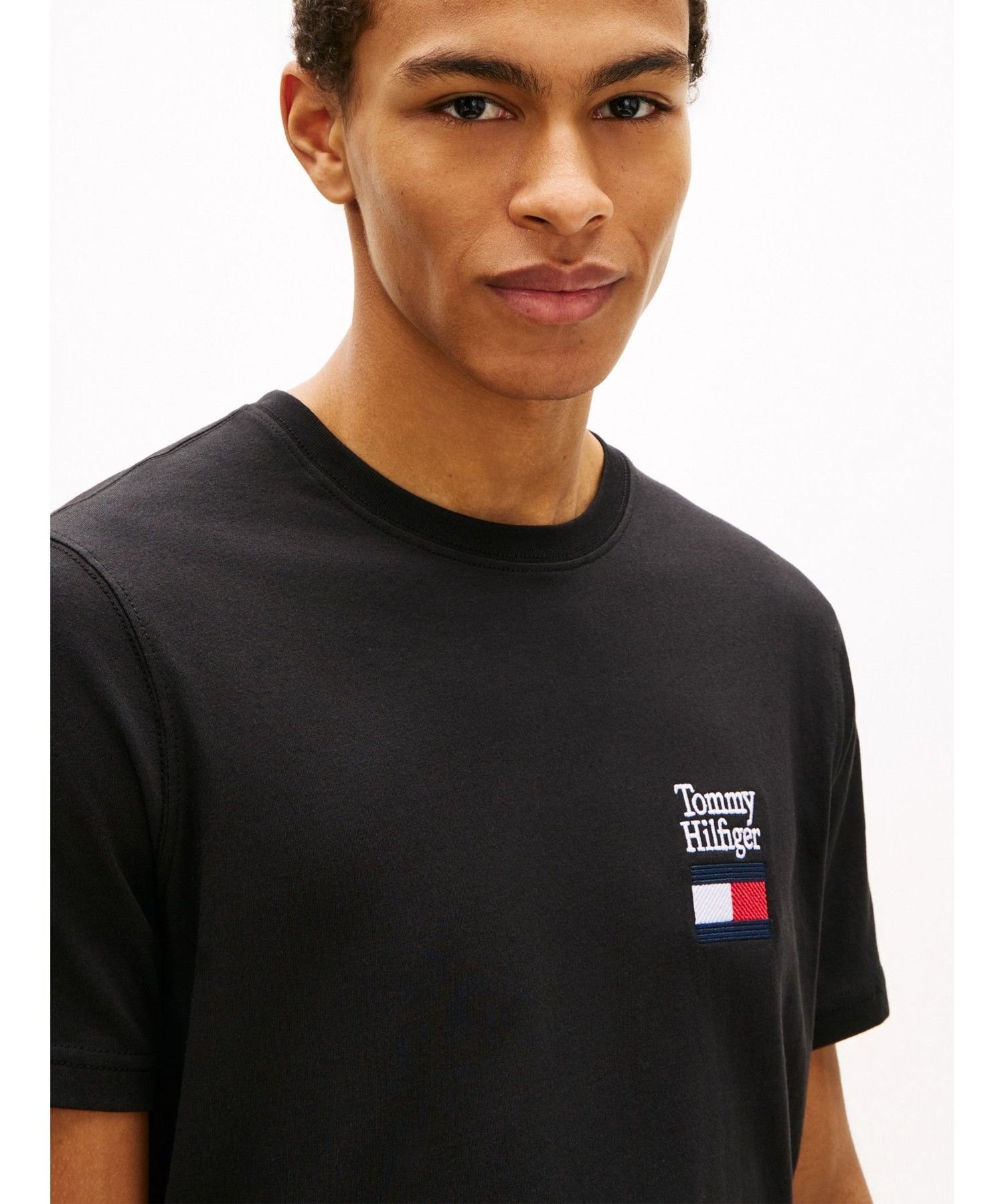 Футболка Brand Love Text Stack TOMMY HILFIGER, Black BDS — фото 2