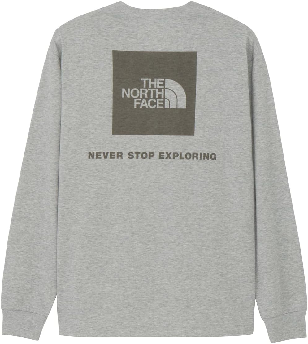 

Мужская футболка с длинным рукавом THE NORTH FACE с квадратным логотипом на спине, серый
