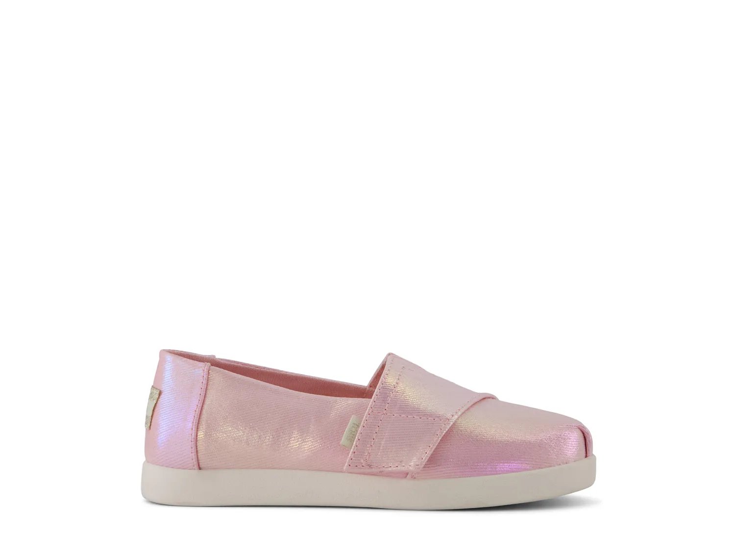 Слипоны TOMS Alpargata Slip-On Sneaker - Kids', Pink Iridescent — фото 4