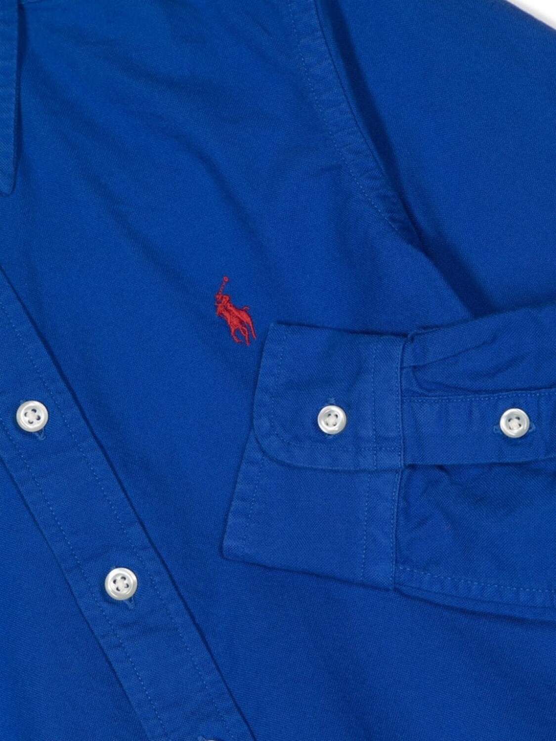 Ralph Lauren рубашка с вышивкой Polo-Pony, синий — фото 3