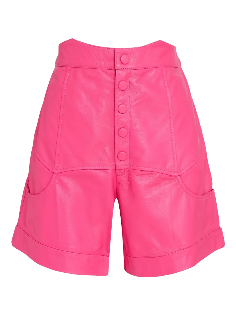 

Кожаные шорты с завышенной талией Olympiah, розовый