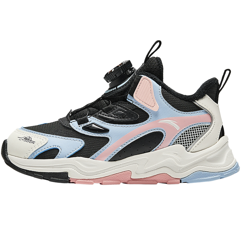 

Детские беговые кроссовки Pre-school Antakids, черный/синий/слоновая кость