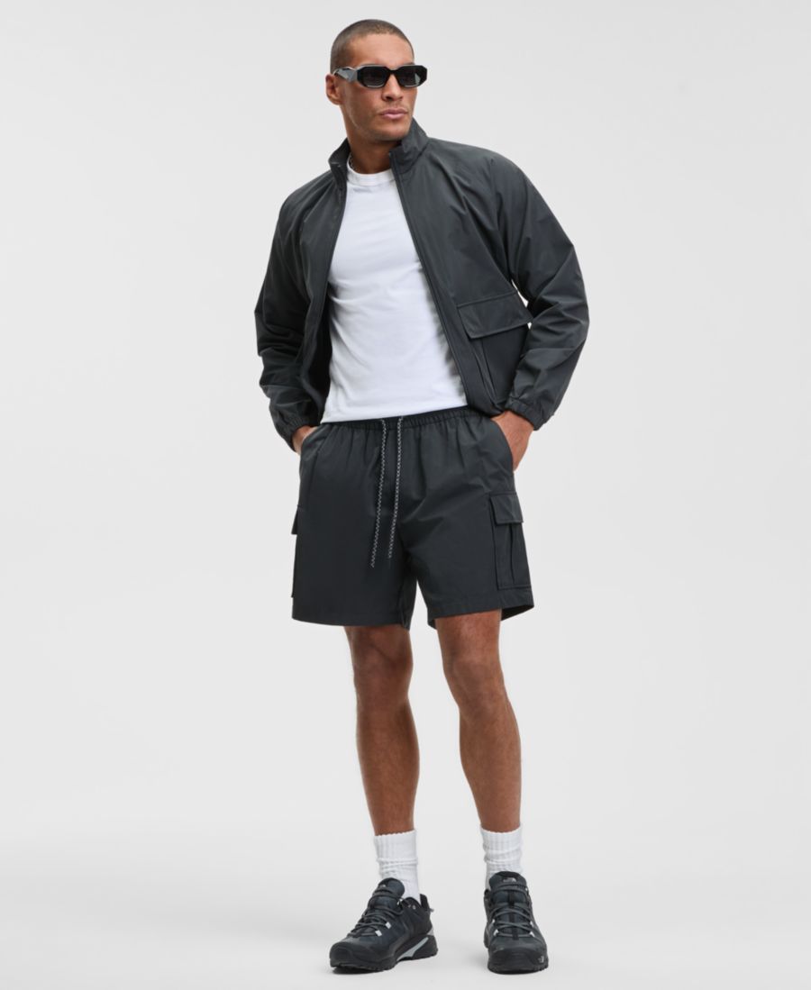 

Мужские шорты-карго свободного кроя с завязками, длина 6,5 дюймов Mode of One, Black