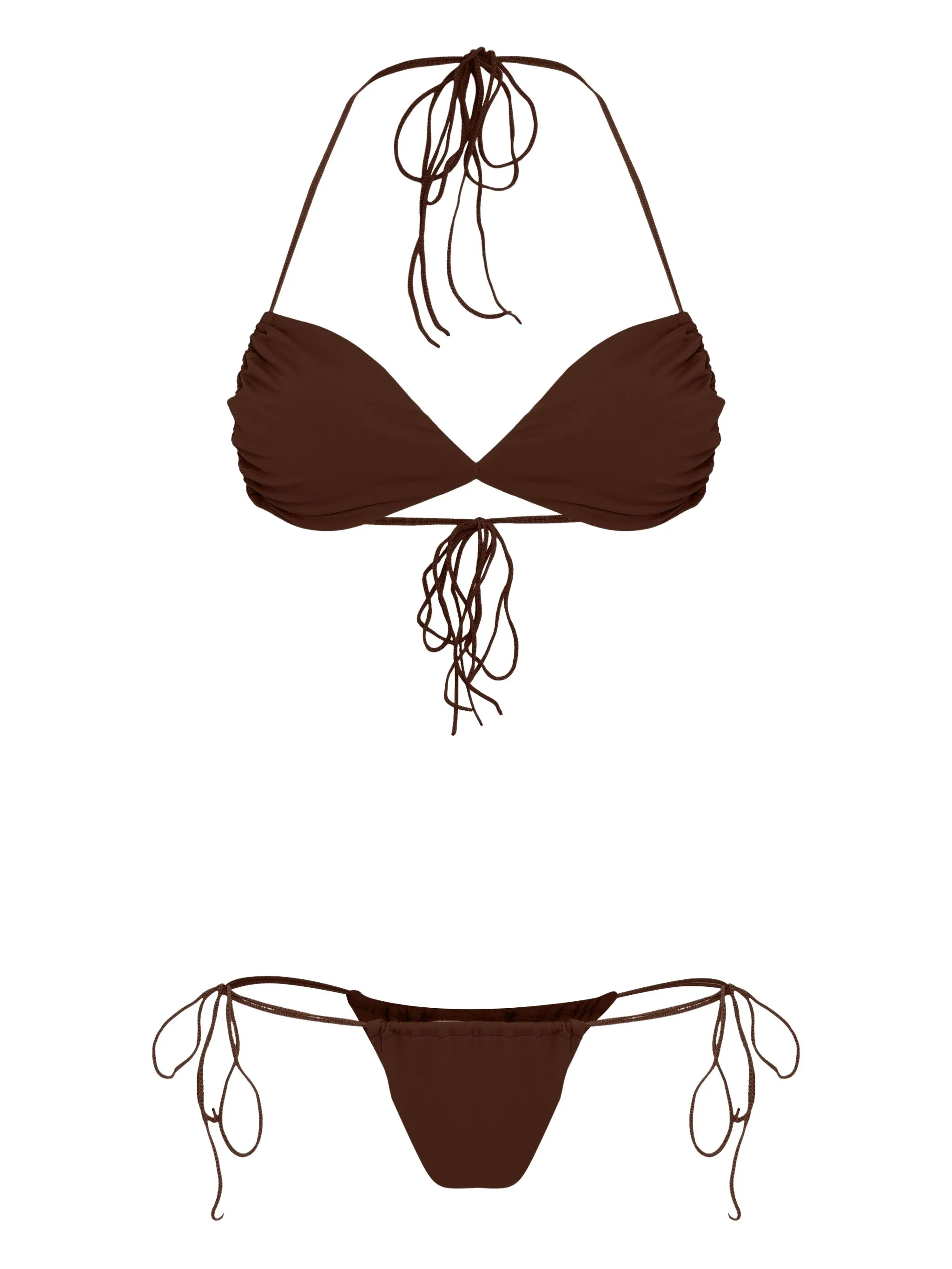 

Бикини с треугольными чашками Amir Slama, коричневый