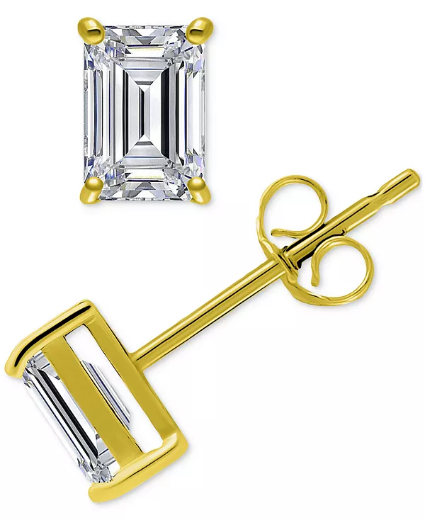 

Серьги-Гвоздики с кубическим цирконием огранки «багет», созданные для Macy's Giani Bernini, gold