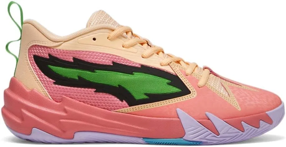 Мужские баскетбольные кроссовки PUMA Scoot Zeros 2K - черные, зеленые
