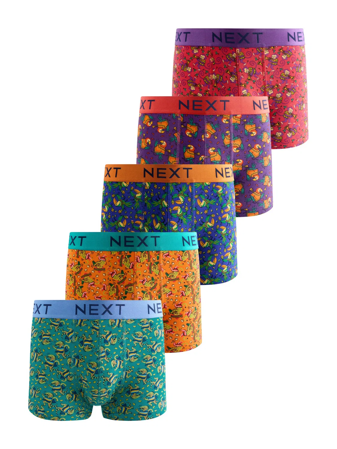 Боксеры Next, Dark Blue/Green/Dark Purple/Orange/Light Red