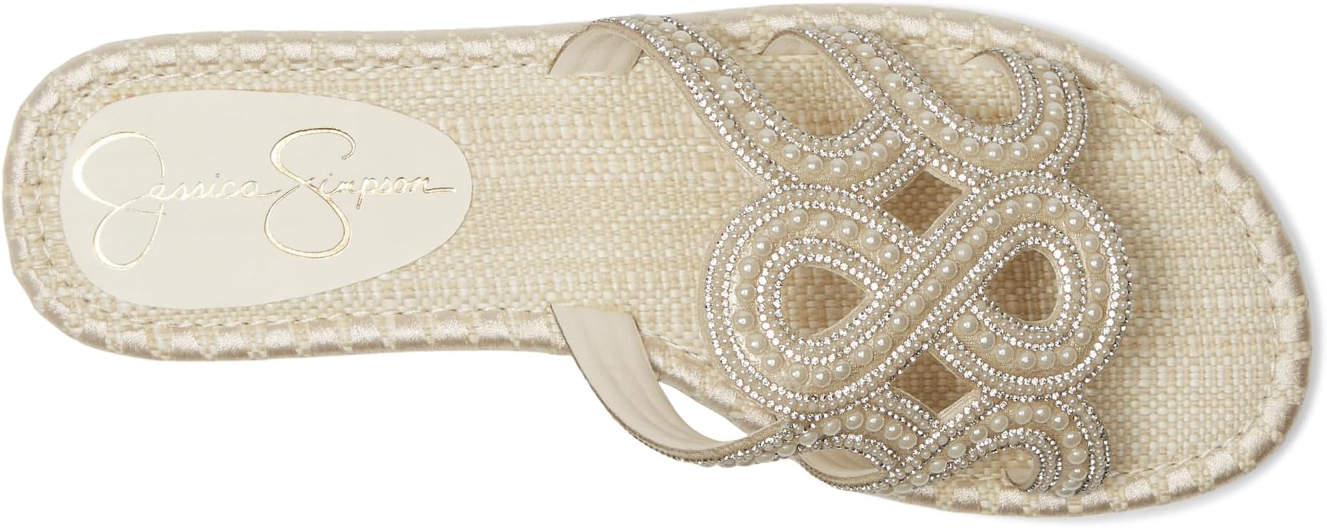 Сандалии Jessica Simpson Bria Flat Woven Sandals, цвет Soft Ivory — фото 2
