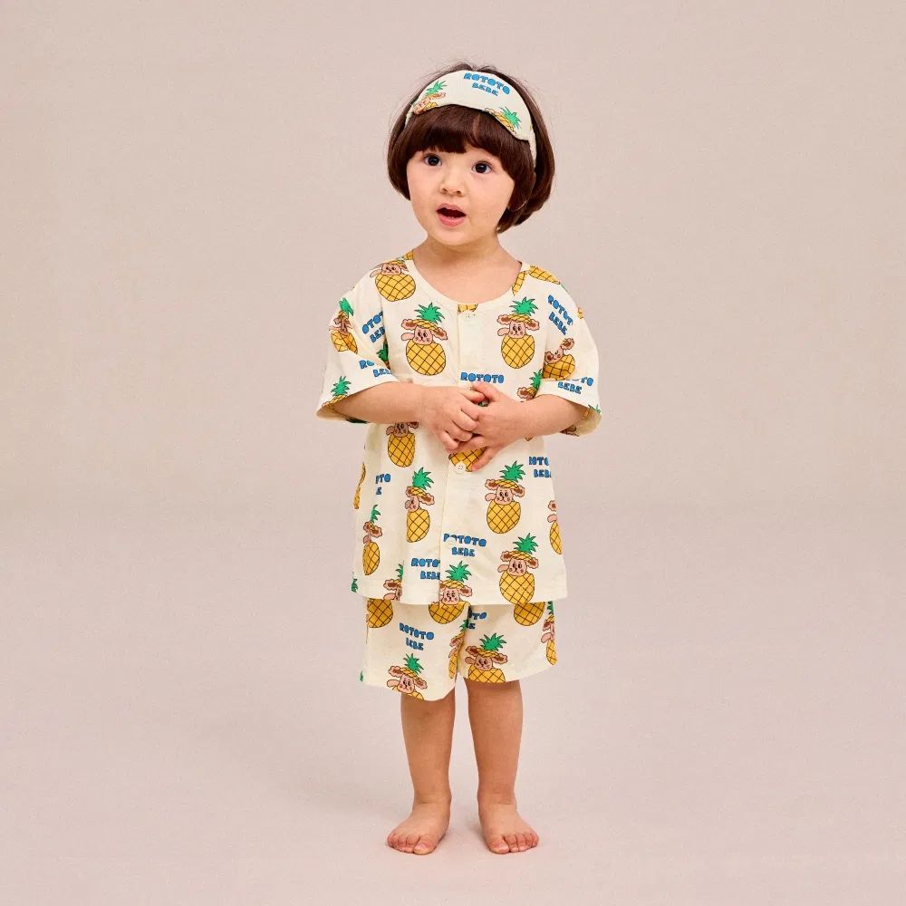 Детская пижама Tropical Gaekkung жёлтая от Rototobebe
