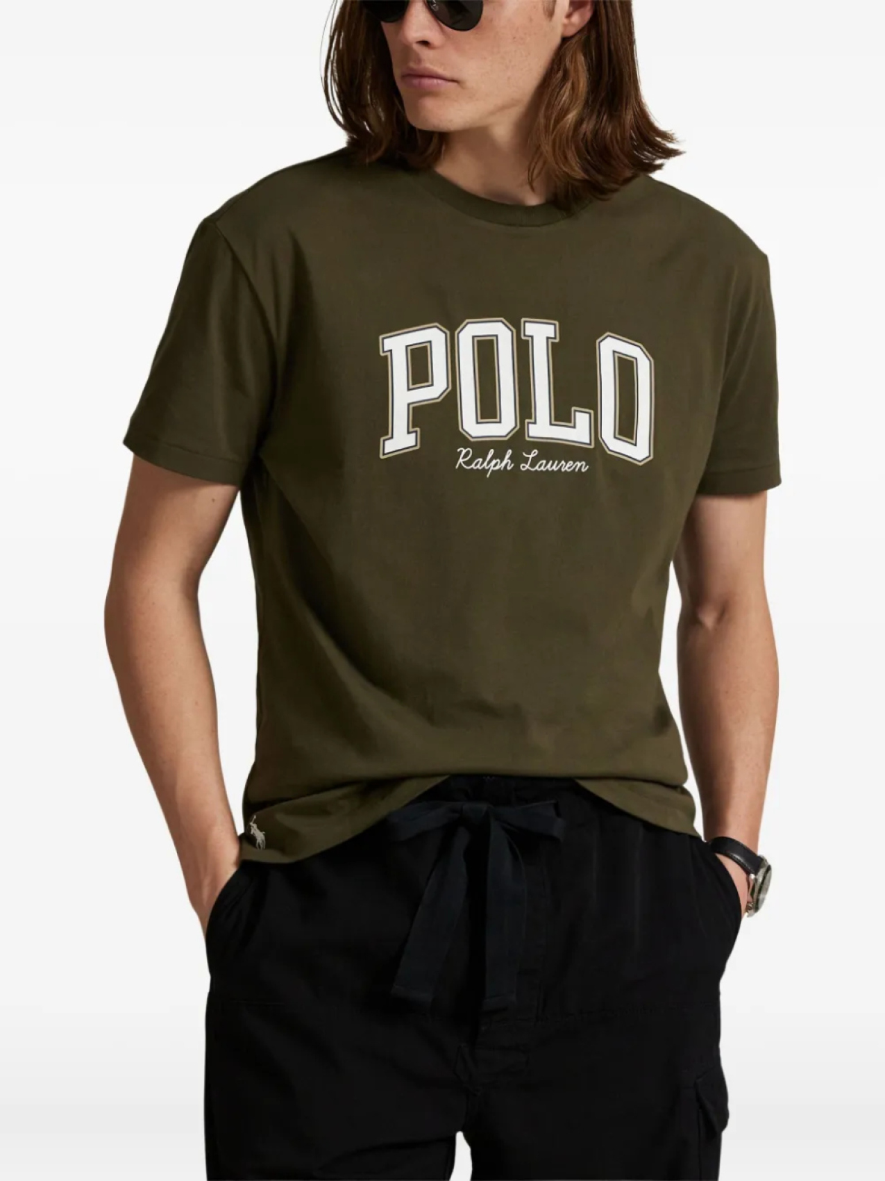 Polo Ralph Lauren футболка с логотипом, зеленый — фото 3