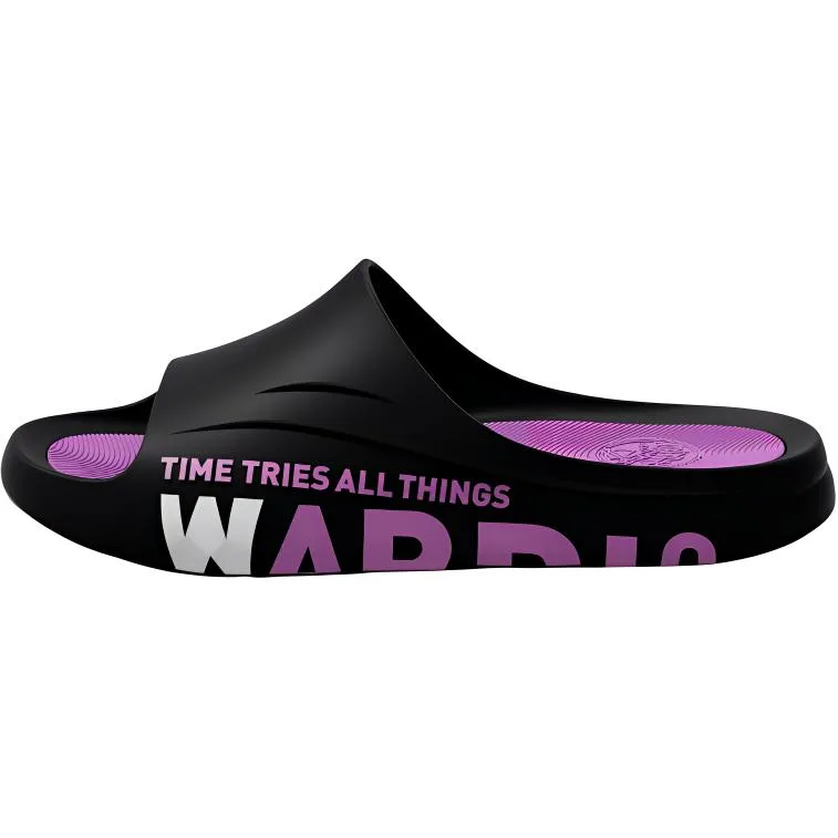 Домашние летние тапочки WARRIOR, черный фиолетовый