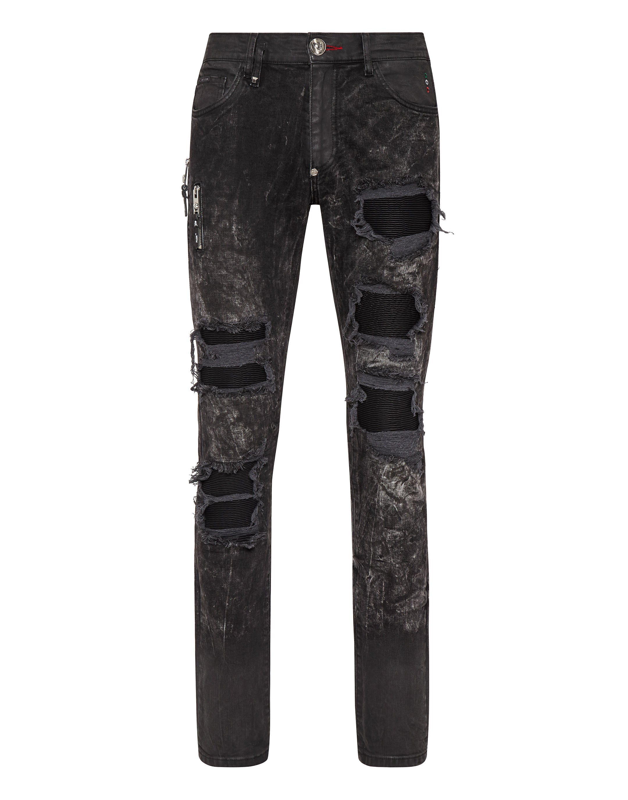 

Джинсовые брюки Rock Star Fit PHILIPP PLEIN, цвет bat cave