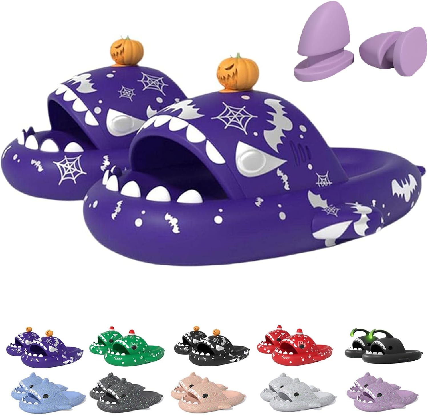 

Светящиеся тапочки с акулой Jfxgjuv на Хэллоуин, рождественские шлепанцы с акулой, жуткие 3D мультяшные шлепанцы с акулой, светящиеся в темноте сандалии с акулой для женщин и мужчин