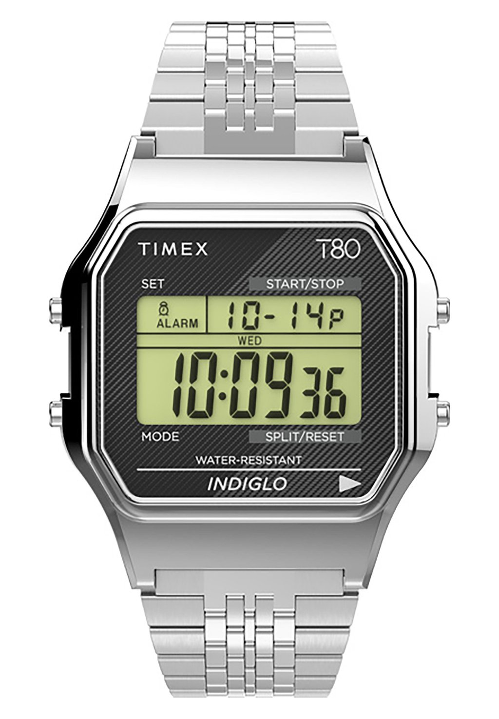 

Цифровые часы TIMEX T80, серебряный