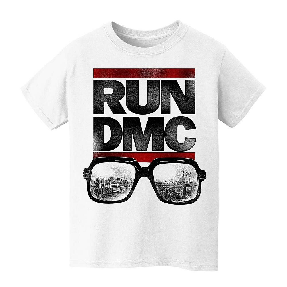 

Футболка с логотипом и очками RUN DMC NYC для детей 8–20 лет Licensed Character, белый