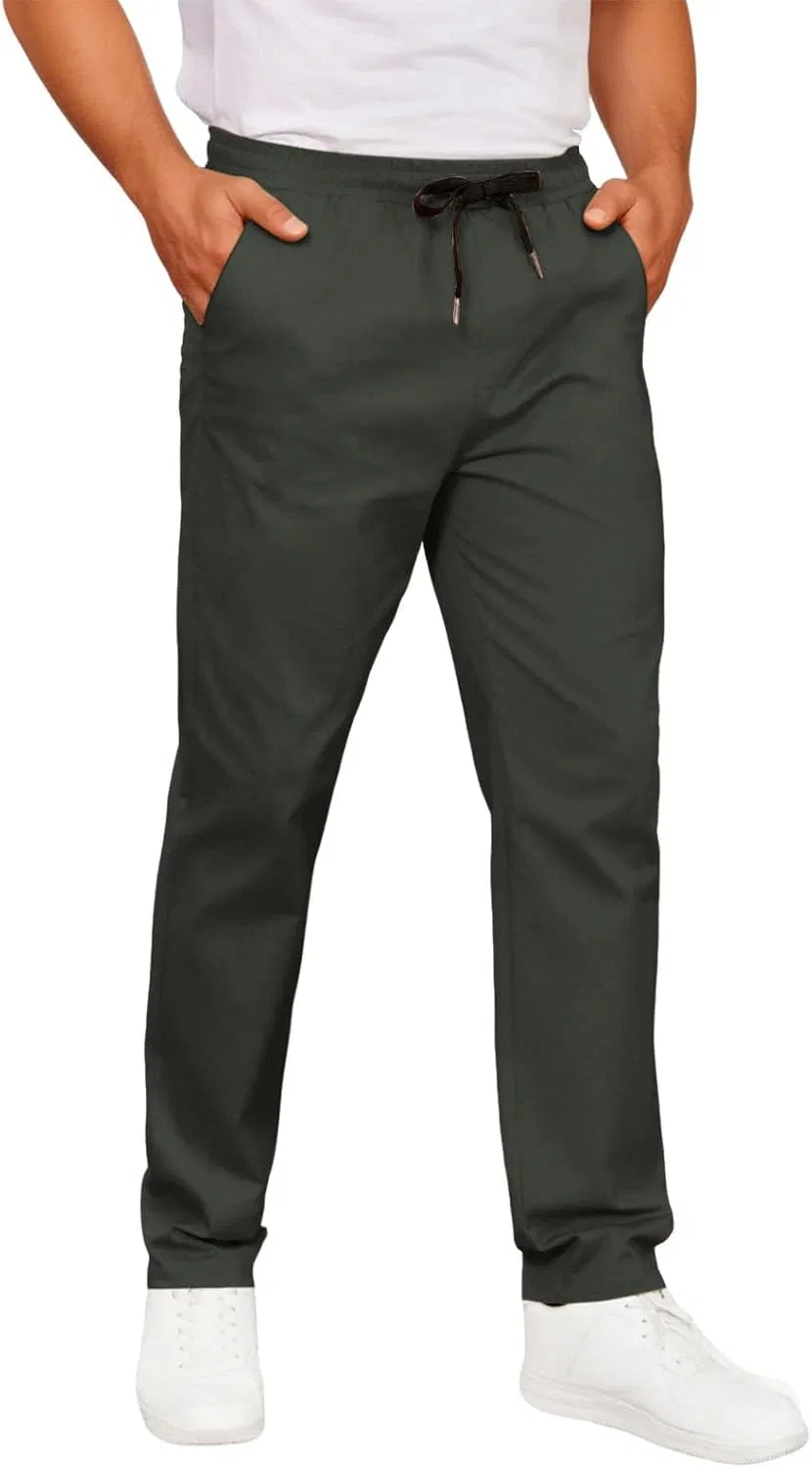 Мужские брюки чинос на резинке, Dark Gray