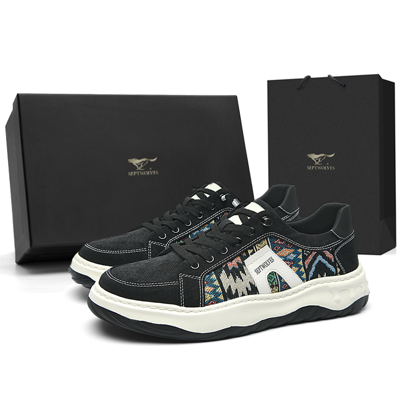 

Низкие мужские кроссовки SEPTWOLVES, Black (Standard Leather Shoe Size)