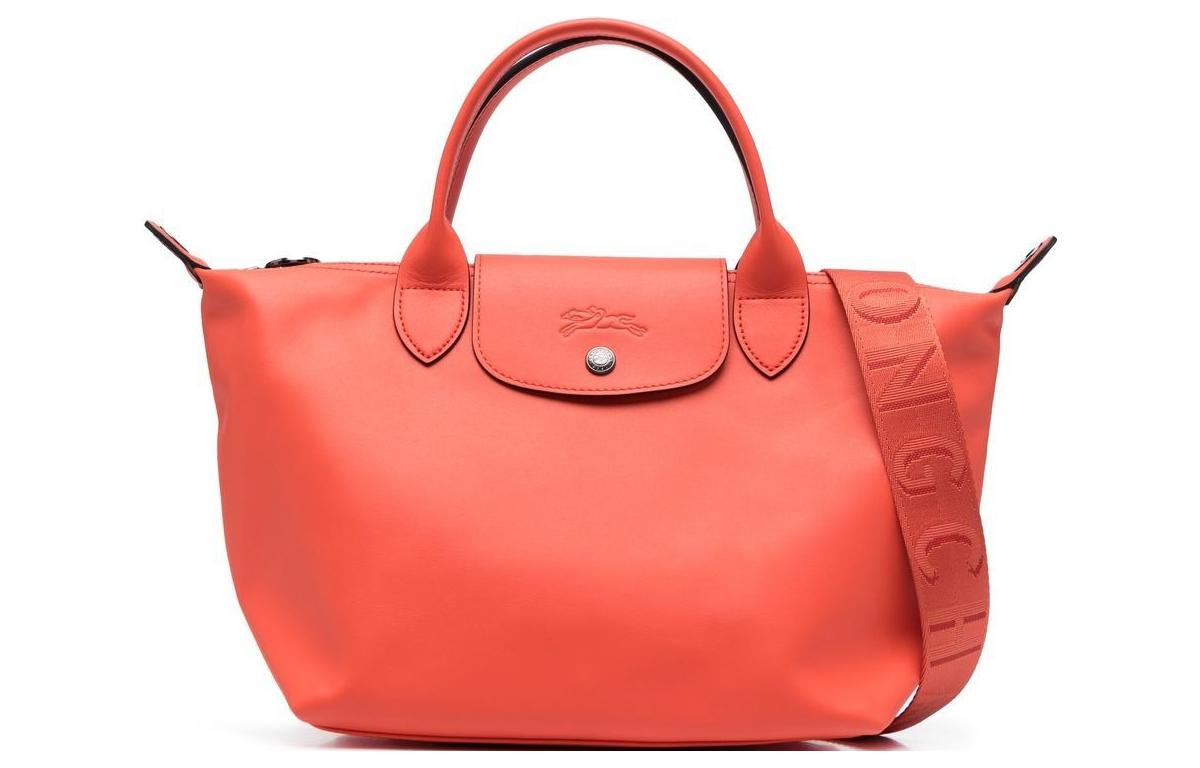 

Кожаная сумка через плечо маленькая женская оранжевая LONGCHAMP