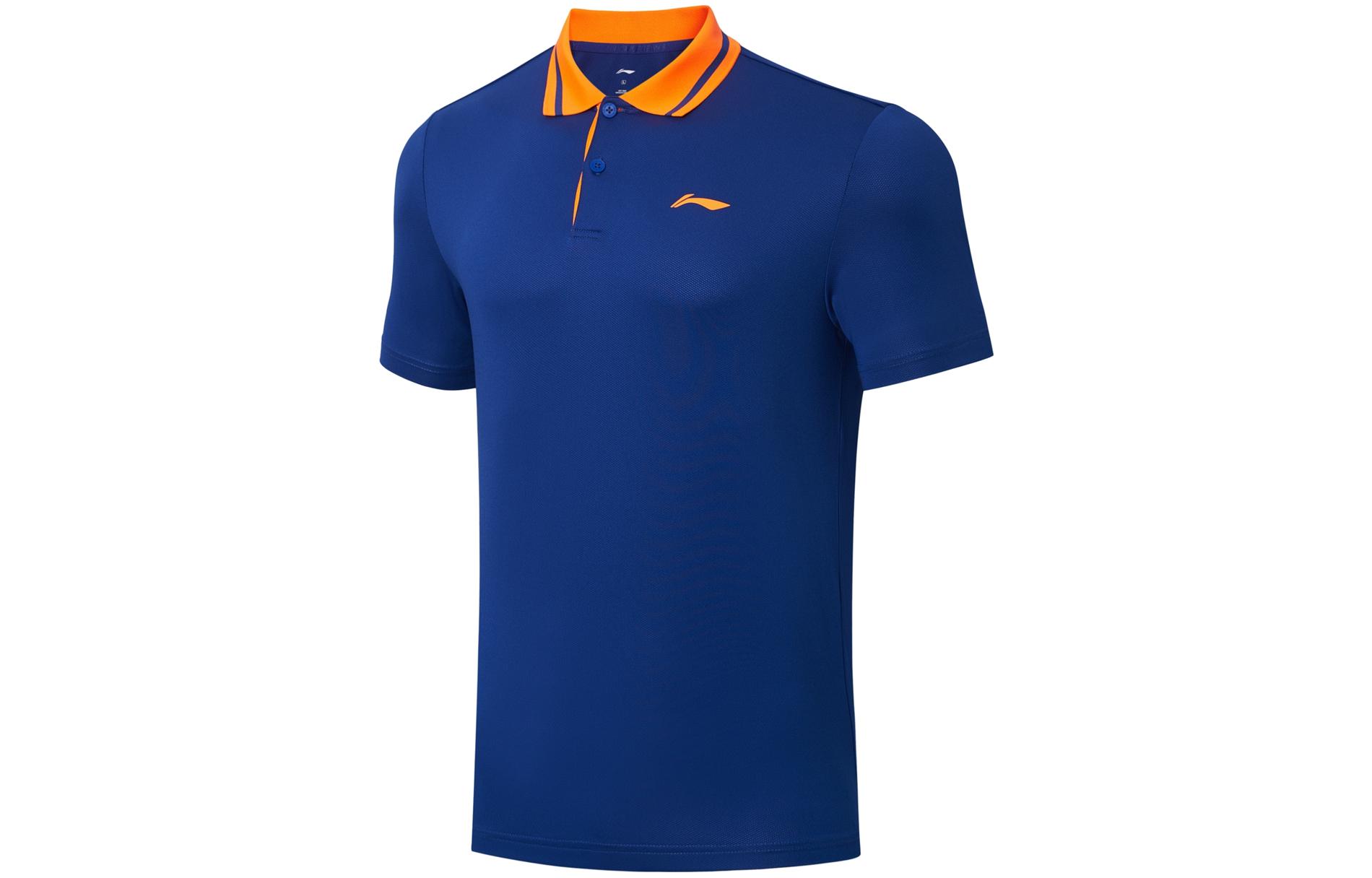 

LINING Футболка Polo для настольного тенниса мужская Shadow Purple Blue, Синий, LINING Футболка Polo для настольного тенниса мужская Shadow Purple Blue