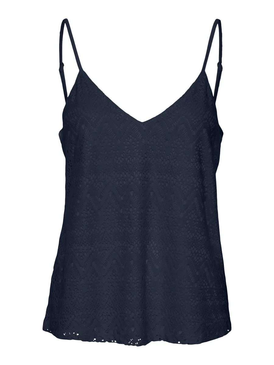 

Топ Vero Moda спагетти "VMMAYA SINGLET TOP JRS SPE с V-образным вырезом", синий