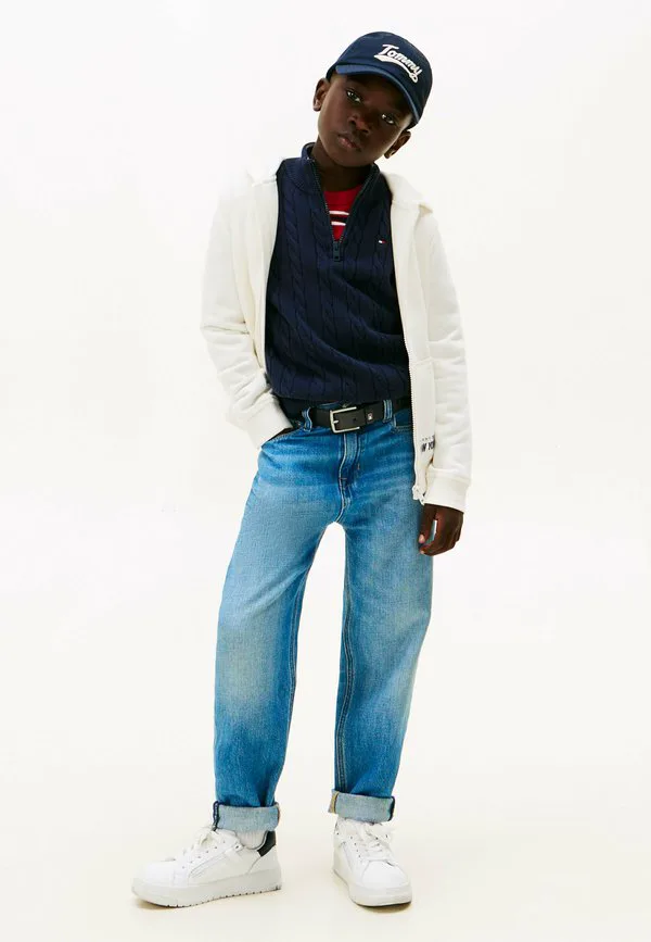 Винтажные джинсы-скейтеры зауженного кроя Tommy Hilfiger, Denim Mid Blue