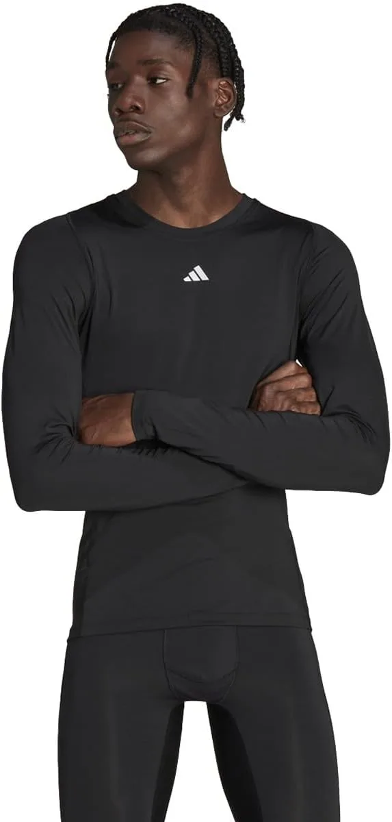 Футболка с длинным рукавом Adidas Techfit, черный