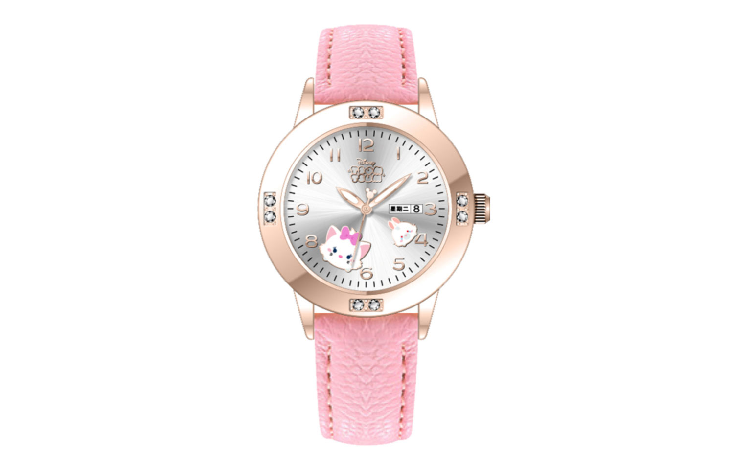 

Disney Часы Song Song Series Quartz Movement Leather Watch Bands Watch Women's Watch Silver Dial