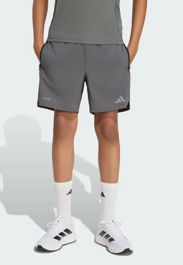 Шорты спортивные Adidas Sportswear, серый пять, серый пять, отражающий серебристый