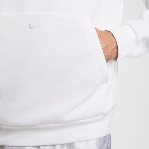 Толстовка с капюшоном dri fit стандартный выпуск пуловер баскетбольная толстовка Nike, белый — фото 4