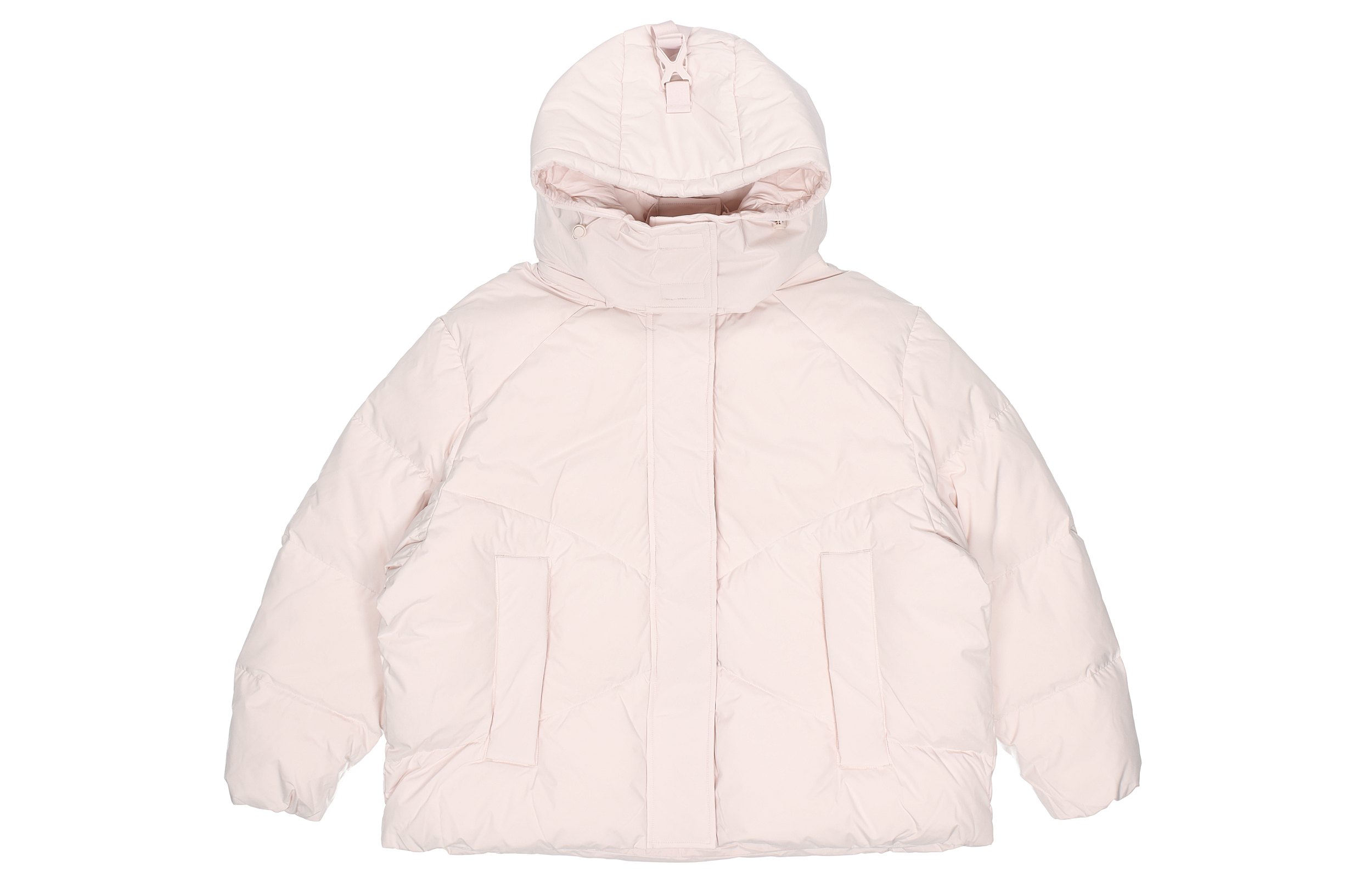 

Пуховик женский светло-серый фиолетовый LINING