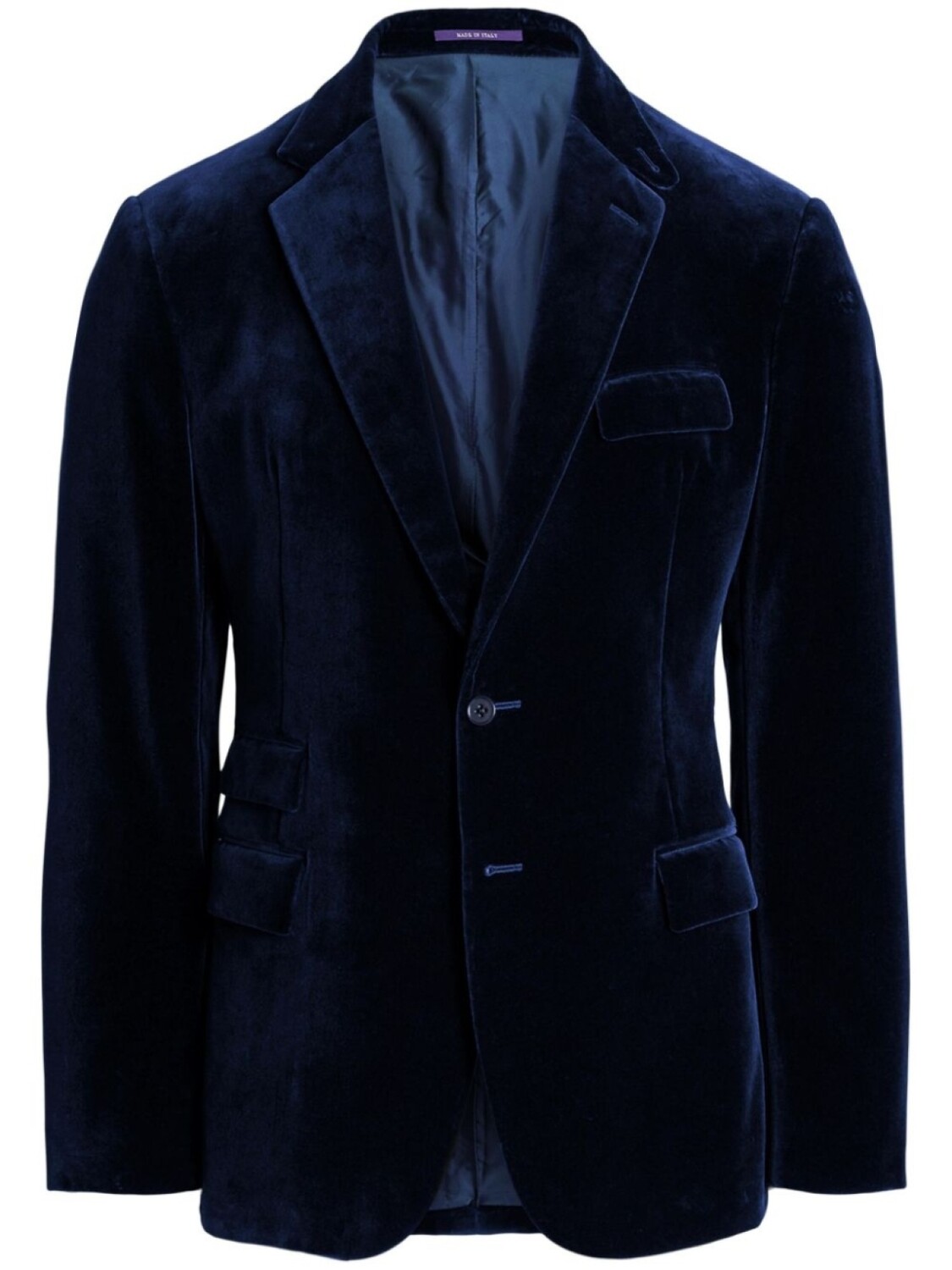 

Бархатный блейзер Ralph Lauren Purple Label, синий