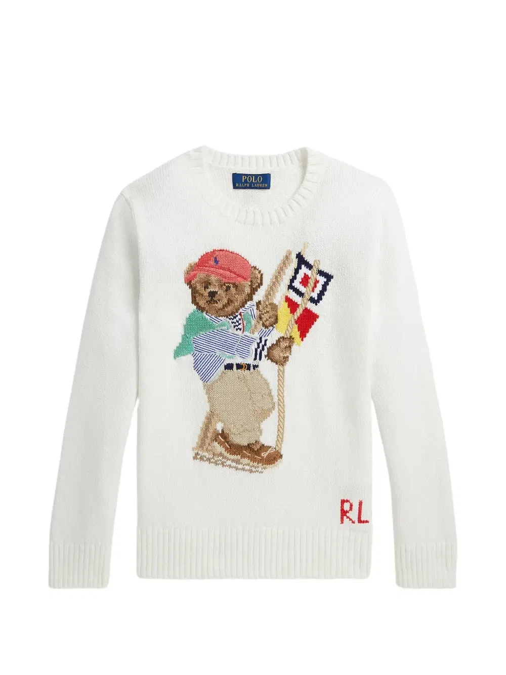 Свитер с рисунком Polo Ralph Lauren Kids, белый