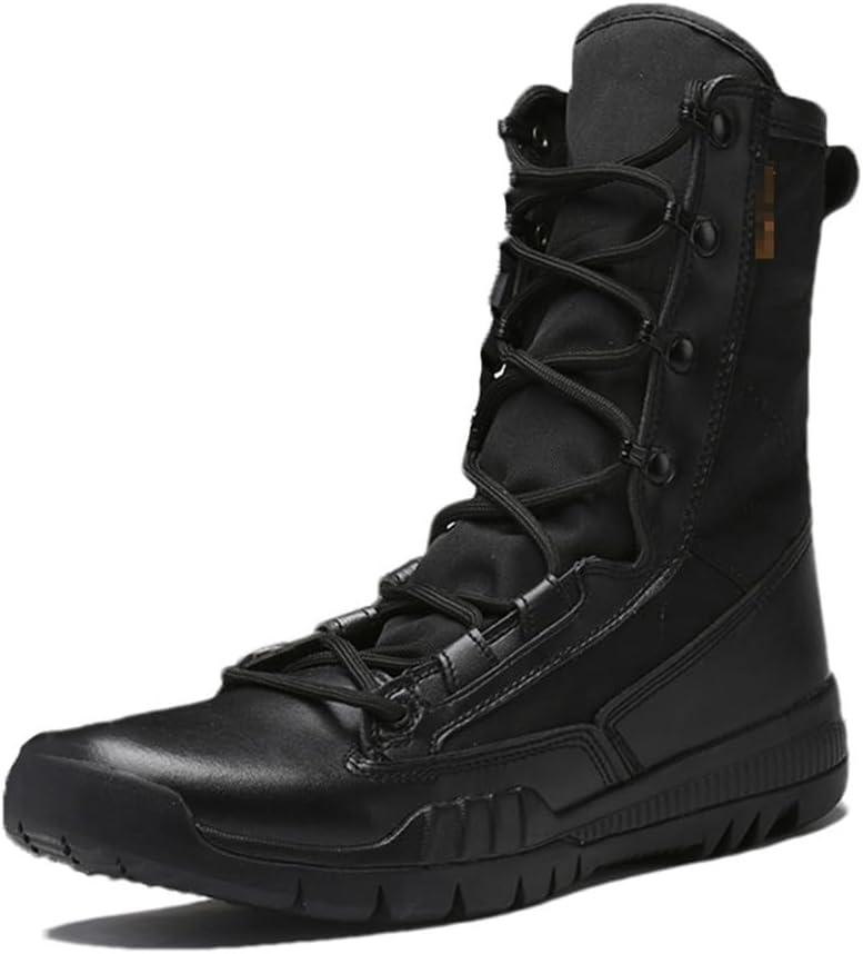 High Tops Hiking Shoes, зимние противоскользящие теплые снегоступы, Outdoor Climb Trekking Shoes, тактические ботинки Generic, черный