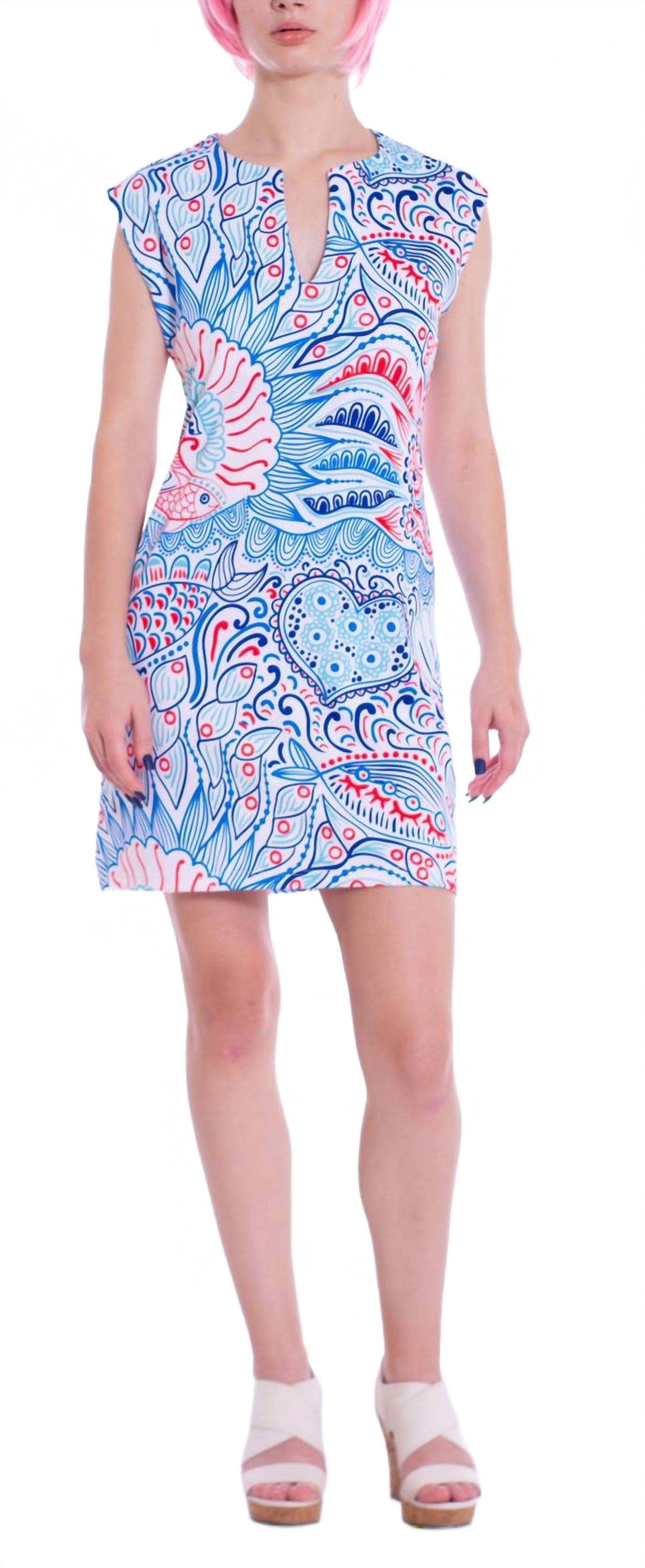 

Мини-платье Tina в цвете Ocean Bright Michelle Parisou, Ocean Bright