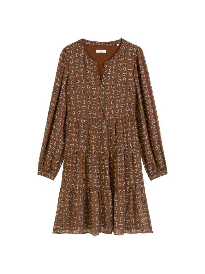 

Marc O'Polo Короткое многоярусное платье, стандартный размер, средне-коричневого цвета