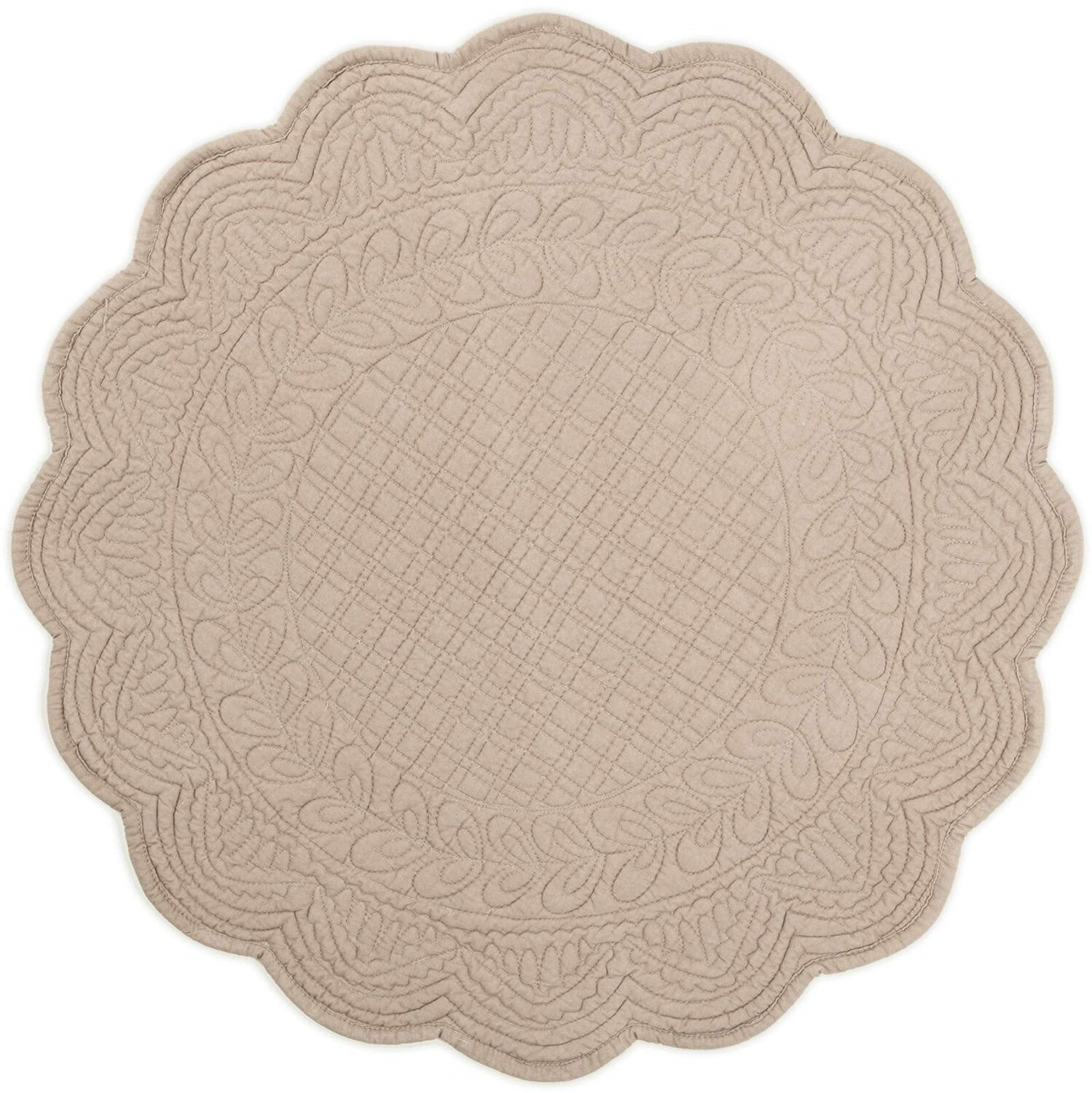 

Салфетка на стол American Round из чистого хлопка - Cesar Marinette Saint-Tropez, корда