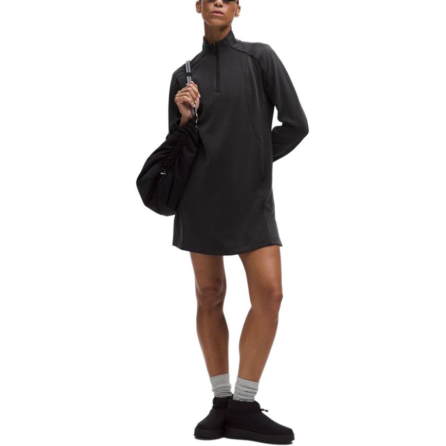 

Женское платье Softstreme с длинными рукавами Lululemon, черный/blk