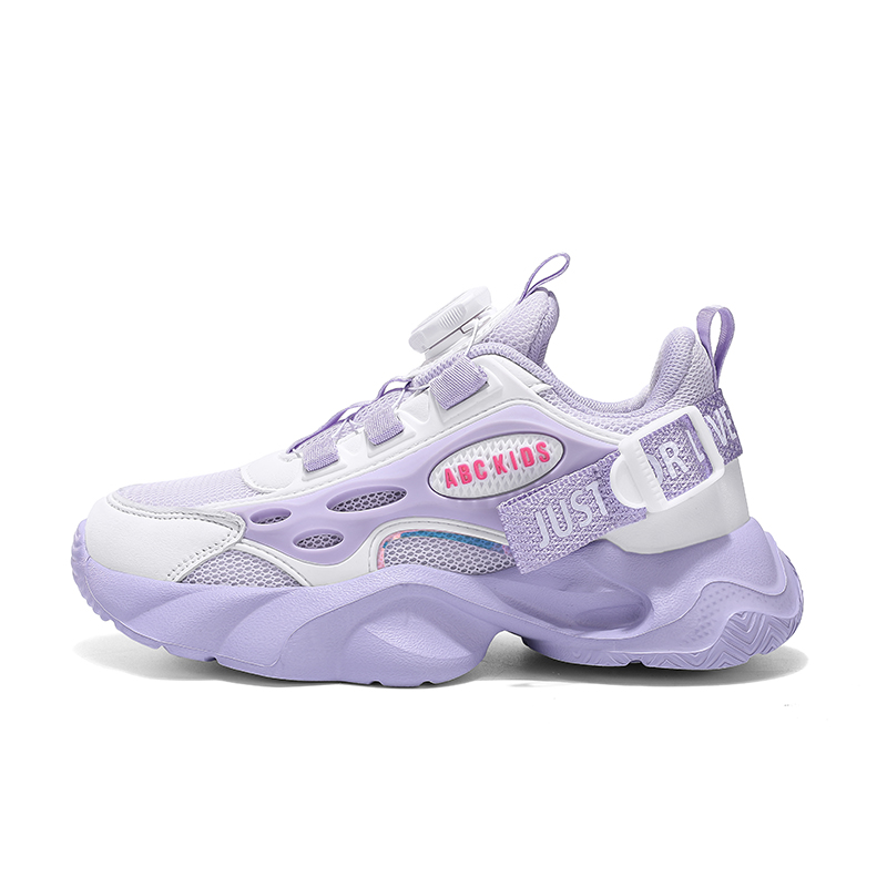 

Детские повседневные противоскользящие антиударные дышащие легкие амортизирующие кроссовки Kids' ABC KIDS, светло-фиолетовый