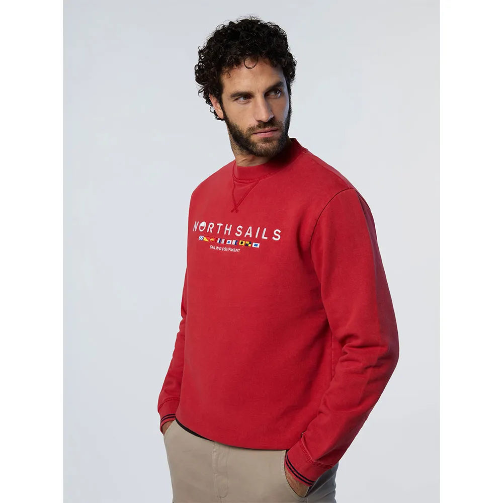 

Толстовка North Sails Embroidery Crew, красный