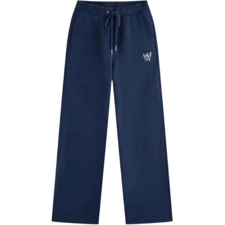 

Вязаные спортивные штаны Women's Abercrombie＆Fitch, темно-синий