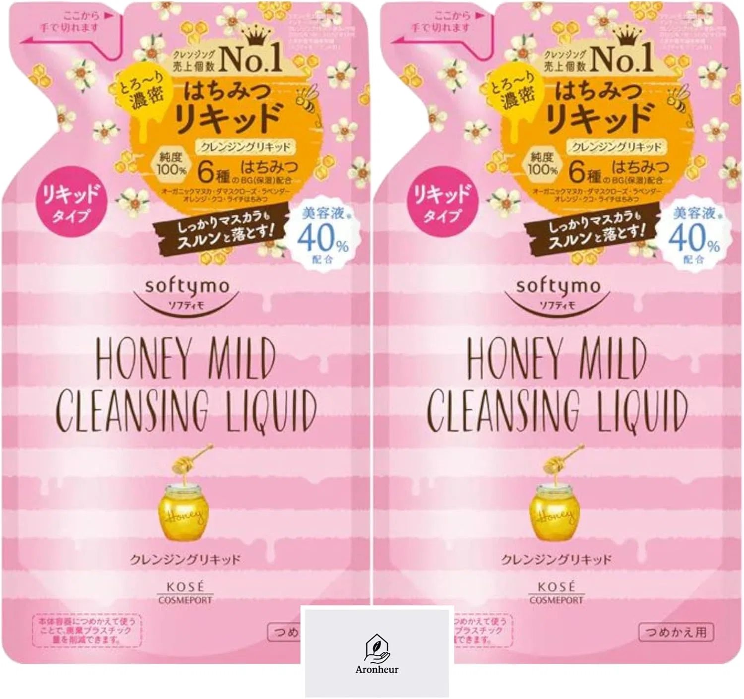 Набор Aronheur — Softimo Honey Milded Cleansing Liquid Refill , 200 мл, набор 2 шт, цвет не указан