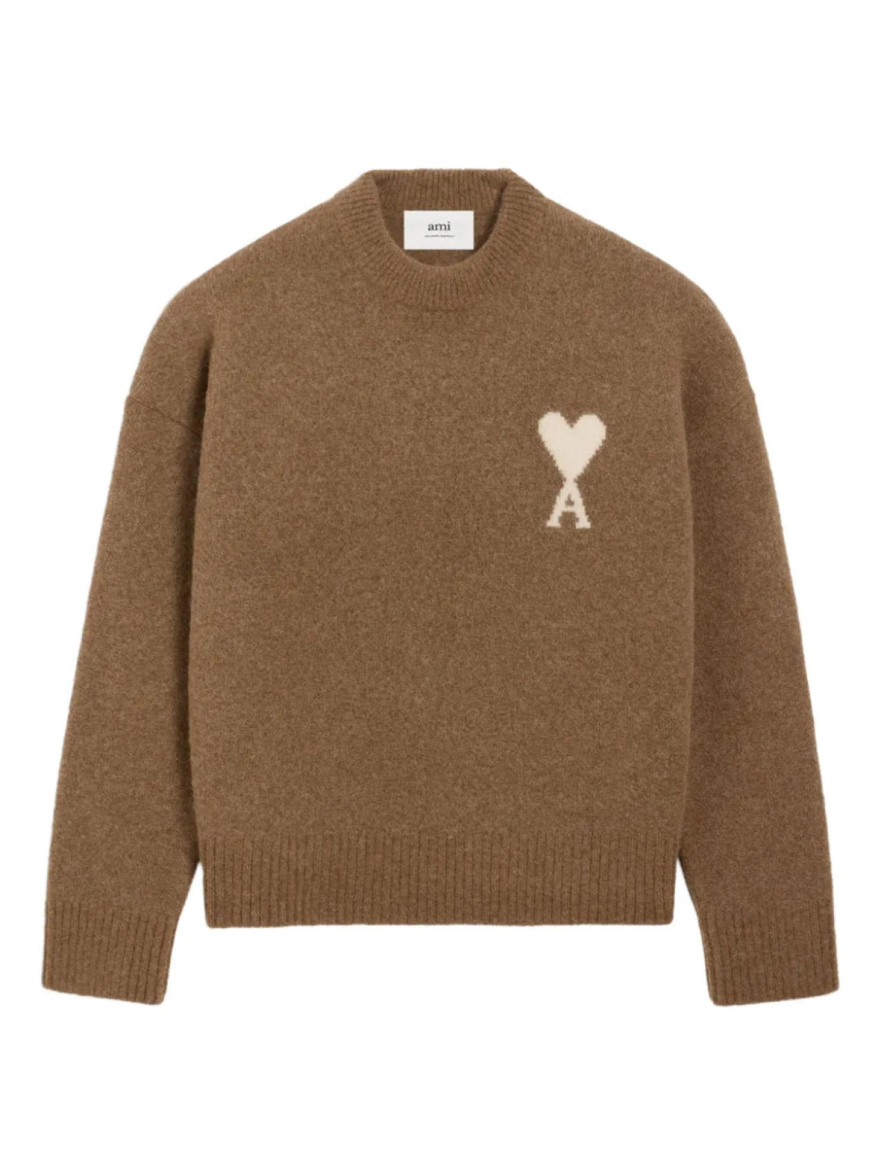 

AMI Paris Свитер Ami de Coeur, коричневый