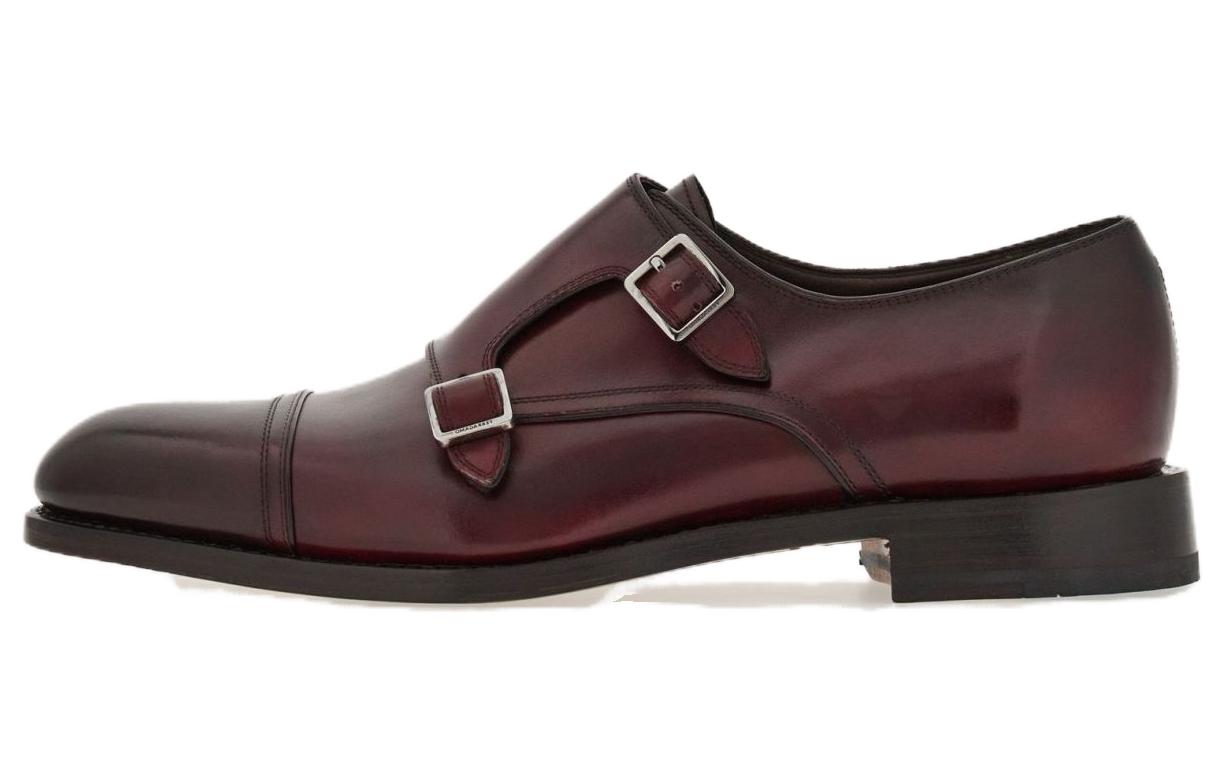 Ferragamo Кожаные классические туфли мужские красные