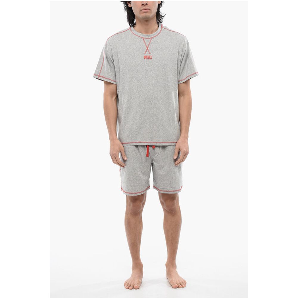 

RED TAG Stretch Cotton UMSET-WILORT Короткая пижама с V-образным вырезом Diesel, Gray