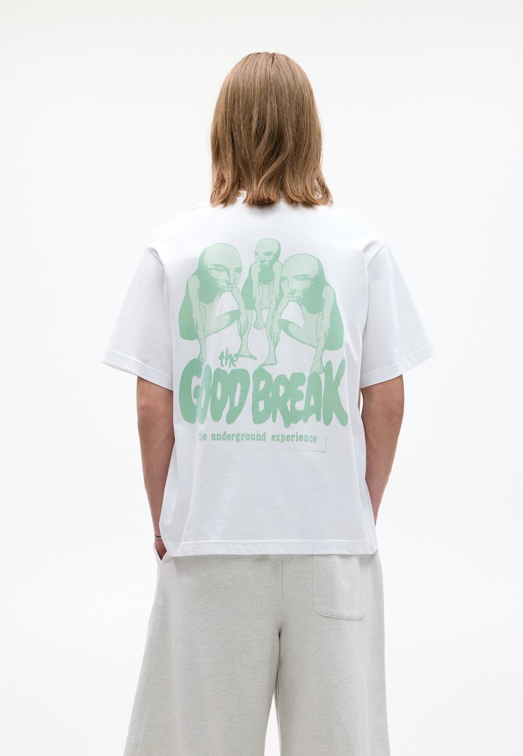 

Футболка с принтом THE GOOD BREAK GRAPHIC PULL&BEAR, белый