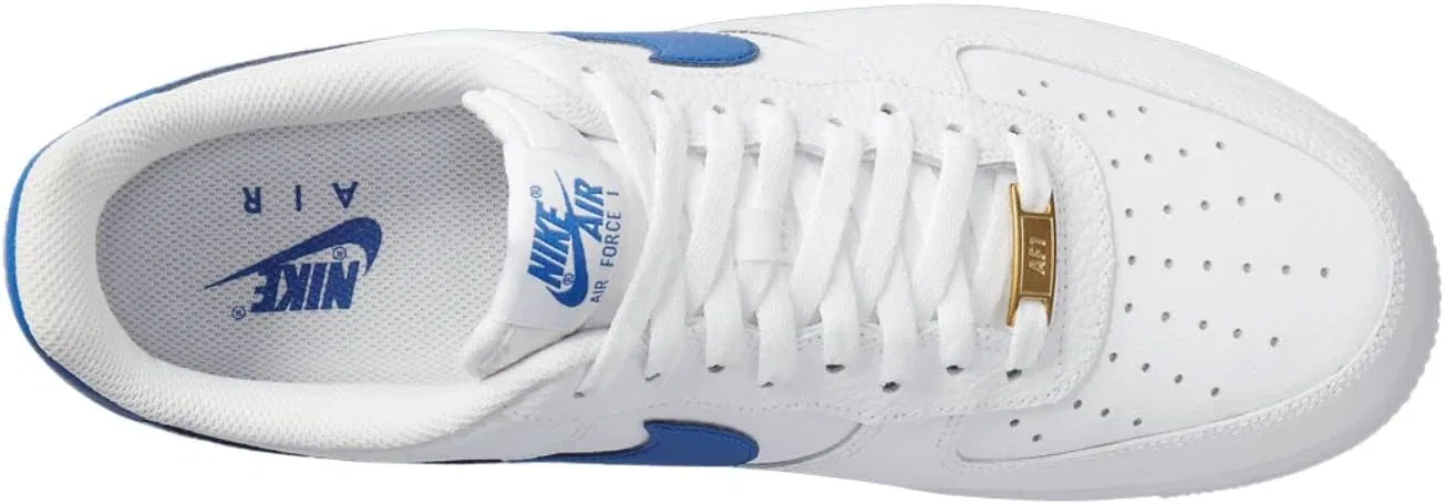 Кроссовки Nike Air Force 1 '07, мужские, белый/синий — фото 4