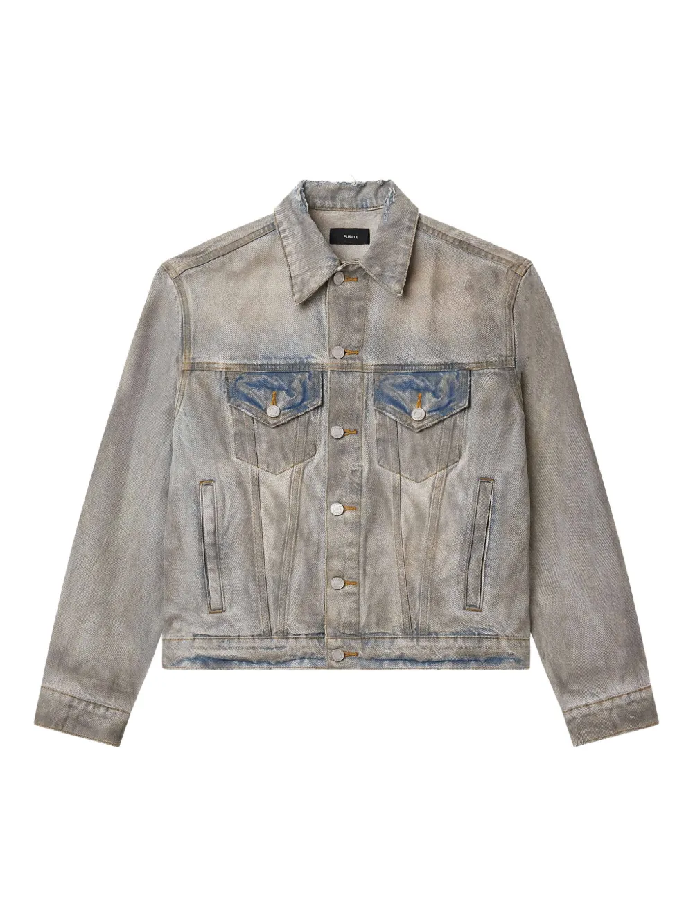 

Джинсовая куртка Arcilla с эффектом потертости Purple Brand