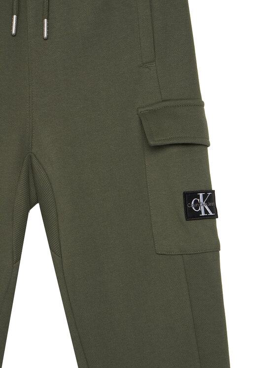 Спортивные брюки relaxed fit Badge IB0IB02199 Calvin Klein Jeans, зеленый — фото 3